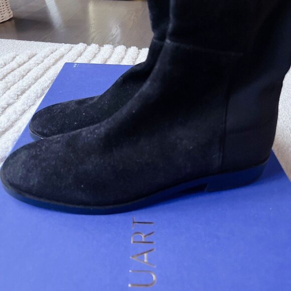 Stuart Weitzman KEELAN CITY Suede Boots OTK Over The Knee Stretch Back US 9.5 - Picture 5 of 11